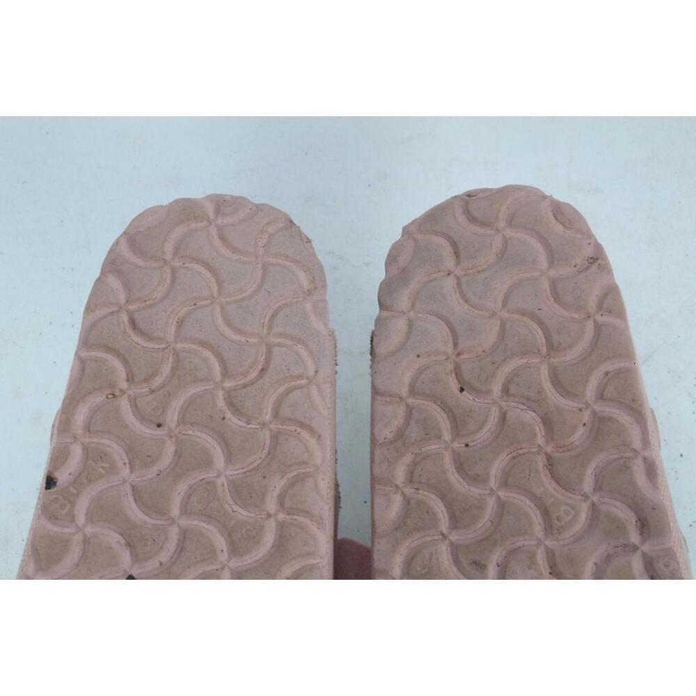 Birkenstock Arizona Vegan Soft Pink Canvas Shoes Slide Slip On  39 / 8 Narrow - Picture 12 of 13